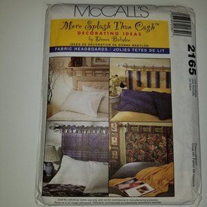 ✅2165 Uncut McCall's Fabric Headboards by Donna Babylon 4 Sewing Patterns